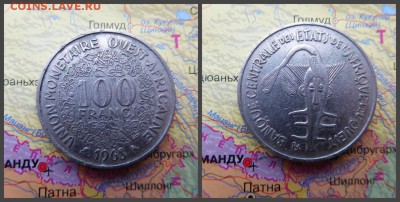 Западная Африка (BCEAO) 100 франков, 1968г - 1