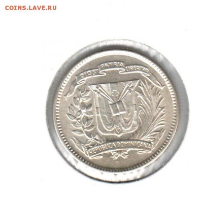 10 сентавос 1942 года Доминикана UNC до 14.09 до 21.00 - 10 сентавос 1942()