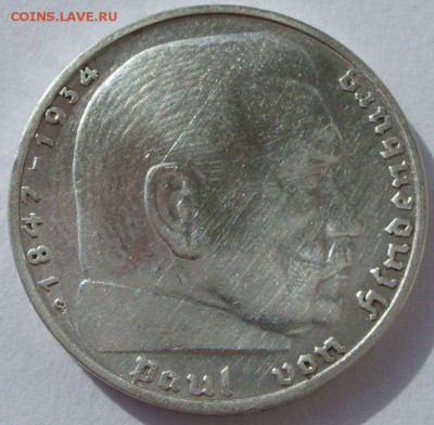 2 марки Гинденбург 1936 G. Германия. - 2 марки 1936 G - 1-2