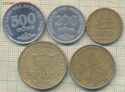 Вьетнам 5 монет 2003 г. , до 17.09.2018 г. 22.00 по Москве - Вьетнам 5 монет