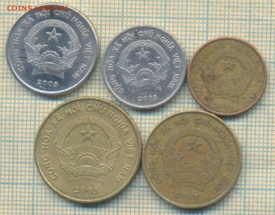 Вьетнам 5 монет 2003 г. , до 17.09.2018 г. 22.00 по Москве - Вьетнам 5 монет1