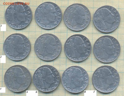 Италия 20 с 1940-42 гг., фикс 15 руб - Италия 20с 40 42 фикс