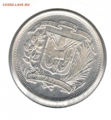 2 песо 1937 года Доминикана до 14.09 до 21.00 - полпесо 1937()