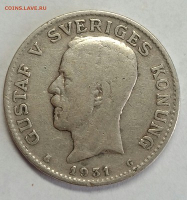 Швеция. Серебрянные 1 krona 1930, 1931 до 15 сентября 22-30 - P_20180107_143912_1