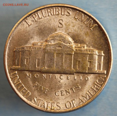 С РУБ.USA 5 cents  1945г."S" В БЛЕСКЕ! до 18.09 в 22-00 - IMG_4167.JPG