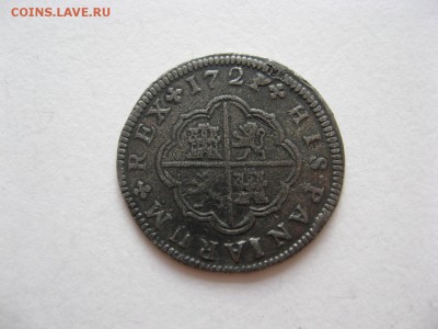 Испания 1 реал 1721(?) на оценку - 1