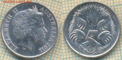 Австралия 5 центов 2011 г. , до 18.09.2018 г. 22.00 по Москв - Австралия 5 центов 2011  3605