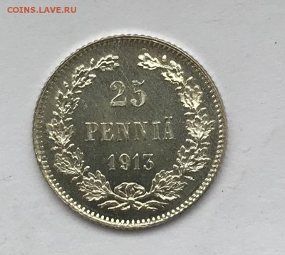 1 марка 1915 г и 25 пенни 1913 г для Финляндии - 80375379-930B-4837-912A-8A5AEEF93C9C