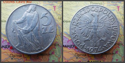Польша 5 злотых, 1974 - 5