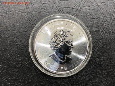 Канада 5 долларов 2014 Лист Цвет. - 19.09.19 22:00 мск - SovCE9fSB78