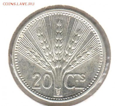 20 сентесимос 1954 Уругвай UNC до 16.09 до 21.00 - 20 сентесимос 1954()