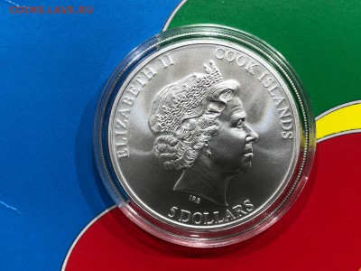 О-ва Кука 5 долларов 2014 Первая любовь КРАСКИ Раскрась сам - SndFaC7q6l0