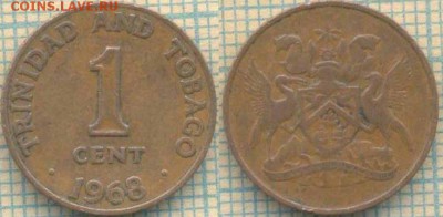 Тринидад и Тобаго 1 цент 1968 г. , до 19.09.2018 г. 22.00 по - Тринидад 1 цент 1968  3750