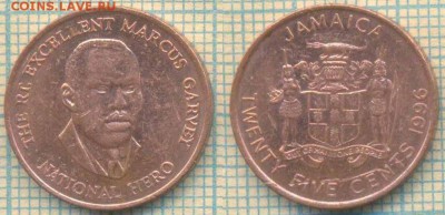 Ямайка 25 центов 1996 г. , до 19.09.2018 г. 22.00 по Москве - Ямайка 25 центов 1996  3756