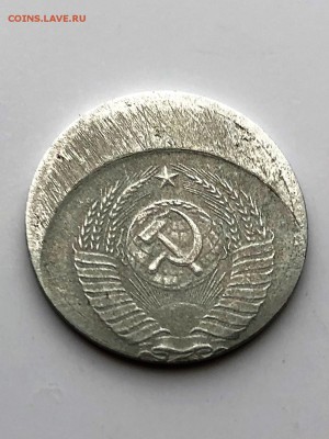 2 копейки 1981 заготовка алюминий, сдвиг. - 110A679F-77DE-4B8F-9E93-FCF1D3F960D8