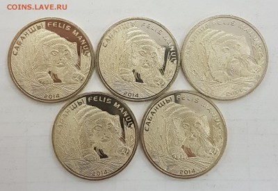 Казахстан 5 монет Манул с 200р до 18.09.2018 в 22.00 - ман