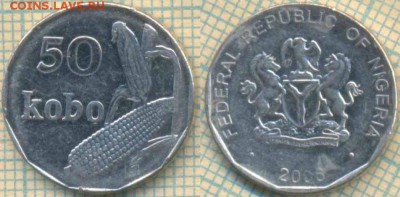 Нигерия 50 кобо 2006 г., до 19.09.2018 г. 22.00 по Москве - Нигерия 50 кобо 2006  3772