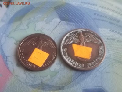 монеты германии 1 и 2пфеннига 1938 и 1939г. - 019.JPG