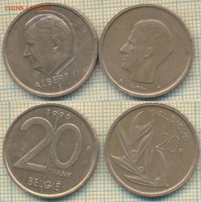 Бельгия 20 франков 1980,1996 г., до 20.09.2018 г. 22.00 по М - Бельгия 20 фр 19801986  3781