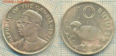 Гамбия 10 бутутов 1971 г. , до 20.09.2018 г. 22.00 по Москве - Гамбия 10 бутутов 1971  3625