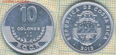 Коста-Рика 10 колонов 2012 г. , до 20.09.2018 г. 22.00 по Мо - Коста Рика 10 колонов 2012  3633