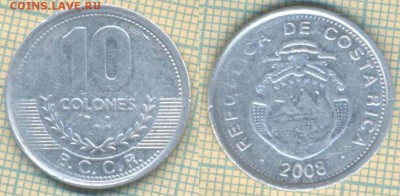 Коста-Рика 10 колонов 2008 г., до 20.09.2018 г. 22.00 по Мос - Коста Рика 10 колонов 2008  3634