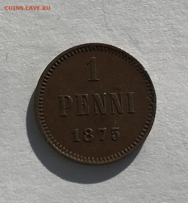 1 пенни 1875г. До 17.09.2018 22.00 по МСК - 2069035C-E520-4880-B29D-DD450CC43272