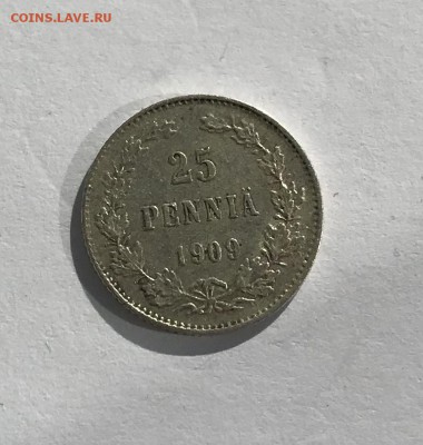 25 пенни 1909г.До 17.09.2018 22.00 по МСК - 4EBB0AB7-3C8D-4B15-B57D-880BFA53F9B1