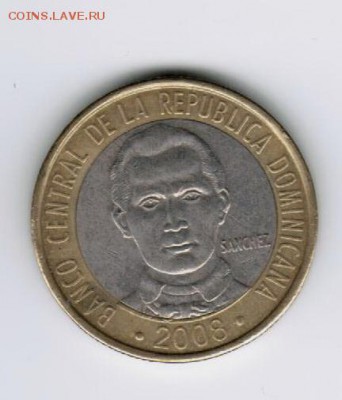 Доминикана 5 песо 2008 (биметалл) до 20.09.18 22-00 - 222.jpeg-11