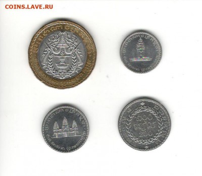 Камбоджа, 4 номинала - 500, 200, 100, 50 риелей. - Камбоджа 1