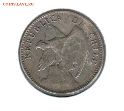 Монеты Ц. и Л. Америки из коллекции на оценку и спрос - 20 сентавос 1908()