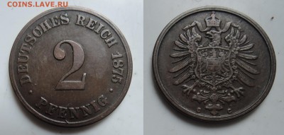 МиР МонеТ - иностранные государства и другие (03.06.2020г) - 1.германия 2 пф 1875