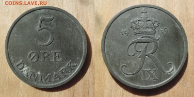 МиР МонеТ - иностранные государства и другие (03.06.2020г) - 4.дания 5 эре 1959