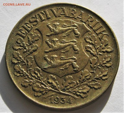 ЭСТОНИЯ 1 крона 1934. ДРАККАР. 24.09.2018 - 076.JPG