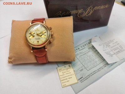 наручные часы хронограф Gold Time 35,76г проба 585 - ClnUiBMakn0