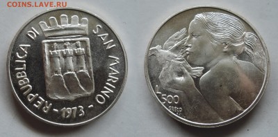 МиР МонеТ - иностранные государства и другие (03.06.2020г) - 2.санмарино500лир1973