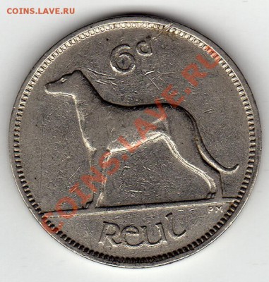 Ирландия 6 пенсов 1939 Собака до 16.05.11 в 22.00мск - img873