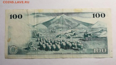 ИСЛАНДИЯ 100 крон 1961г до 21.09.18г 22.00 МСК - 61