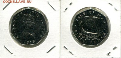 О.Мэн 50п 1979 Тинвальд, ладья викингов до 22.09.18 22-00 - IoM 50p 1979 Tynwald