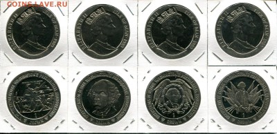 О.Мэн набор 1Кр 4шт. 1989 Дж.Вашингтон до 22.09.18 22-00 мск - IoM 1989 set GW inaug.