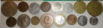 18 иностр. монет без повторов, 1951-1997 гг., до 22:00 20.09 - иностранные 18 шт.-8.JPG