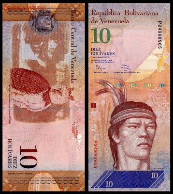 Венесуэла 10 боливар 2011 г. UNC. до 24.09. в 22:00 мск. - 5967340