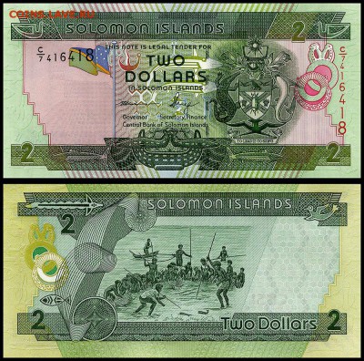 Соломоновы острова 2$  2011 г. UNC. до 24.09. в 22:00 мск. - 5962020