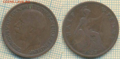 Великобритания полпенни 1926 г. , до 25.09.2018 г. 22.00 по - Великобритания полпенни 1926  3674