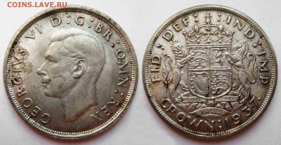 Британия 1 крона 1937 - Англия крона 1937