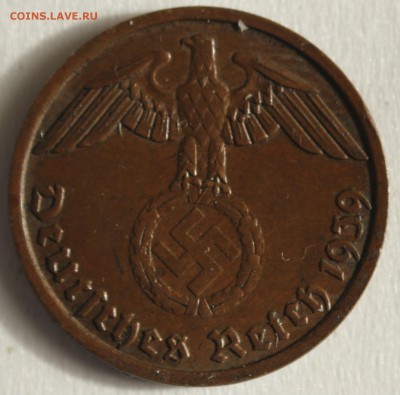 С РУБ.III-й РЕЙХ 2 пфеннига 1939г."В" БРОНЗА до 26.09 в 22-0 - IMG_4295.JPG
