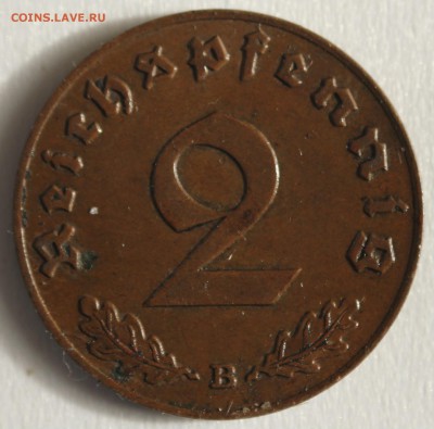С РУБ.III-й РЕЙХ 2 пфеннига 1939г."В" БРОНЗА до 26.09 в 22-0 - IMG_4294.JPG