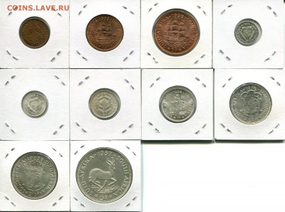 Юж.Африка подборка 1ф-5Ш Елизавета II до 24.09.18 22-00 мск - SA dif-r