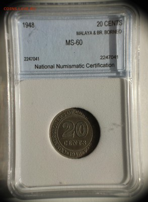 С РУБ.БРИТ.МАЛАЯ 20с 1948г. ГЕОРГ-VI В СЛАБЕ до 27.09 в 22-0 - IMG_4325.JPG
