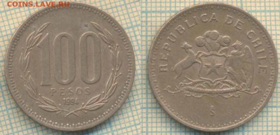 Чили 100 песо 1994 г., до 26.09.2018 г. 22.00 по Москве - Чили 100 песо 1994  3707